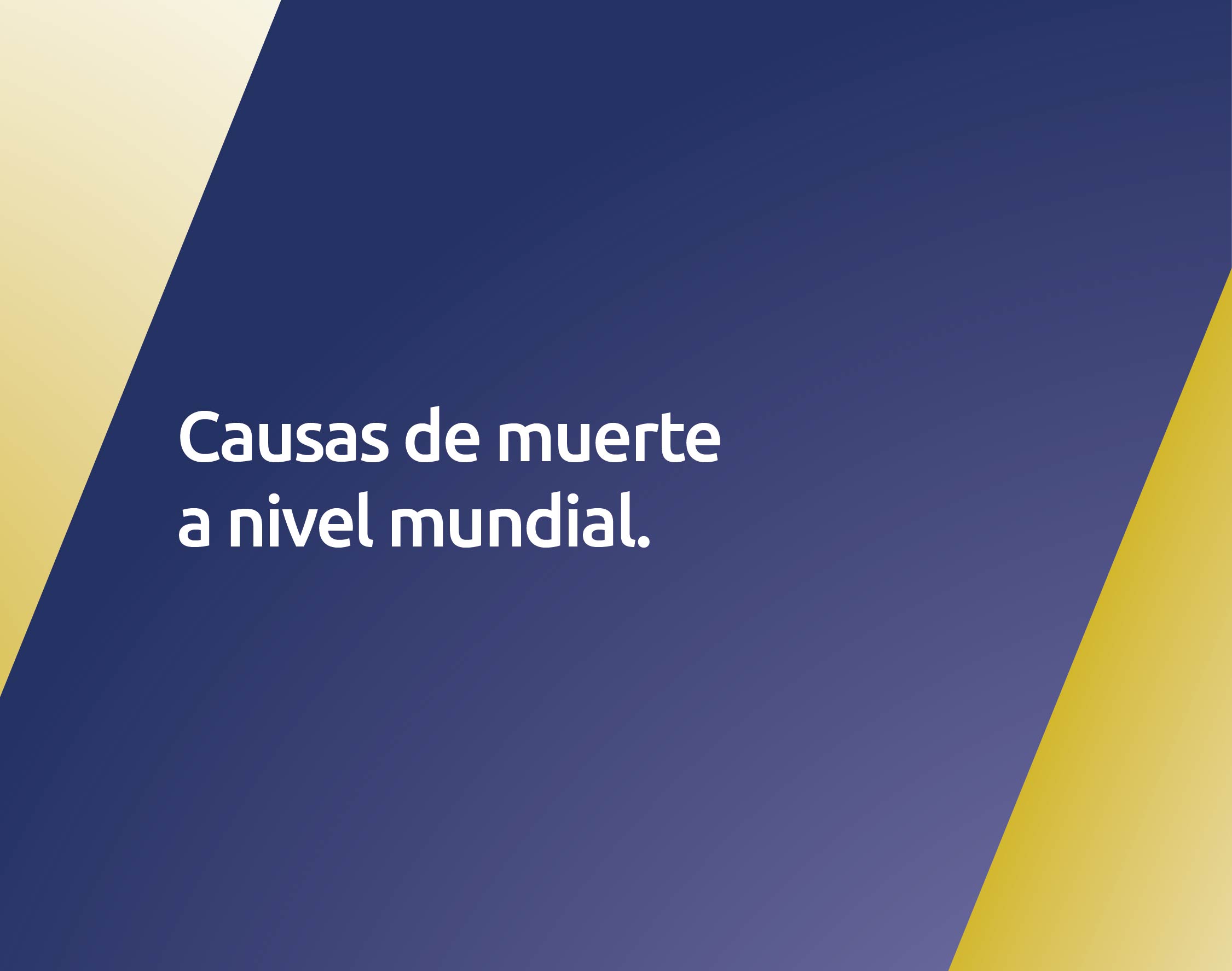 Causas de muerte a nivel mundial